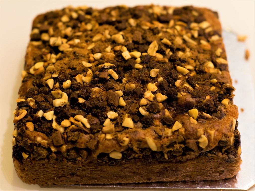 Choco Chip Crumb Cake. Square One Homemade Treats