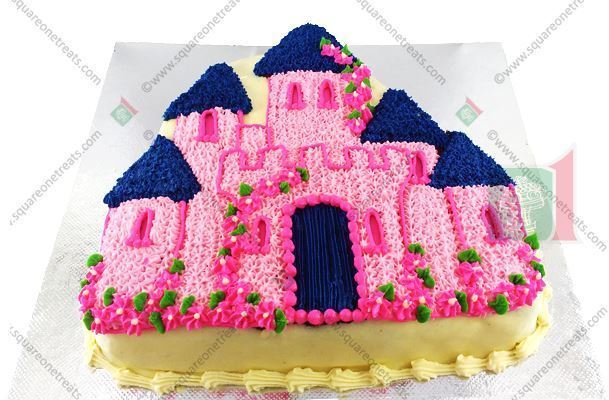 Snowballs in Summer: Princess castle cake