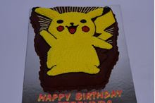 Picture of Pokemon Eggless Chocolate Cake