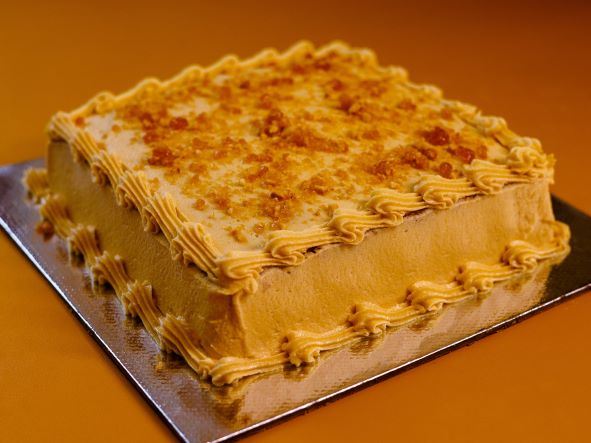 Butterscotch Cake {Indian Bakery Style} - Aromatic Essence
