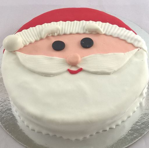 Stories Behind The Christmas Cake - Eggless Santa Claus Cake Recipe